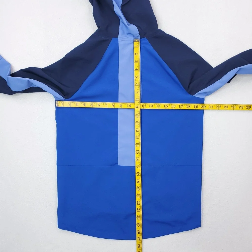 Nike Jacket Boys Extra Large Blue Woven Colorblock Lightweight Windbreaker Shell